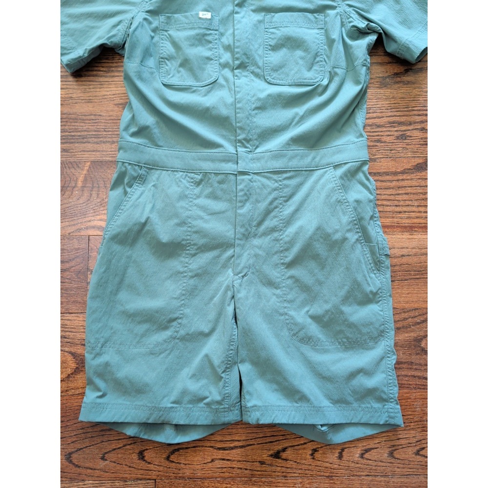 Duluth Trading Heirloom Gardening Short Coveralls Womens XS Olive Green Romper - Picture 4 of 10